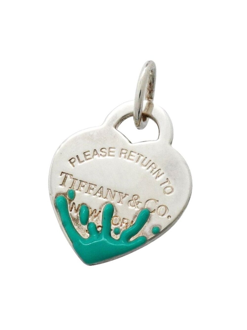 Tiffany & Co Pendant Return to Tiffany Color Splash 925 Sterling Silver Blue